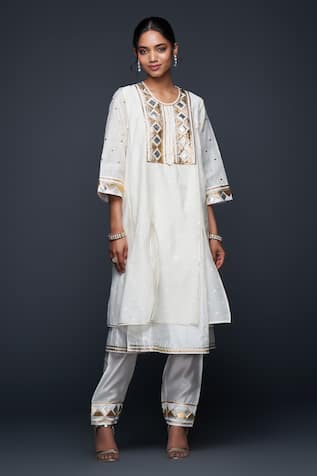 Gulabo by Abu Sandeep Gota Embellished Layered Kurta 