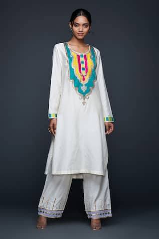 Gulabo by Abu Sandeep Jharokha Embroidered Kurta 