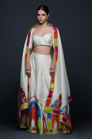 Gulabo by Abu Sandeep Cotton Silk Embroidered Blouse 