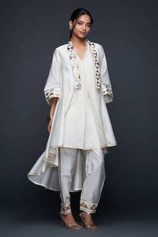 Gulabo by Abu Sandeep Gota Work Open Jacket 