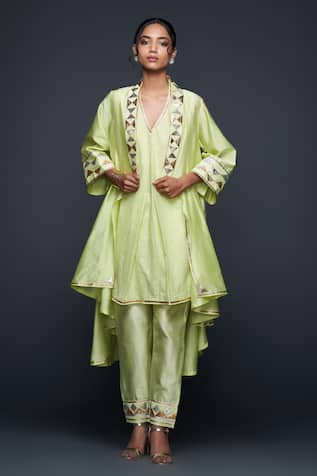 Gulabo by Abu Sandeep Gota Embroidered Open Jacket 