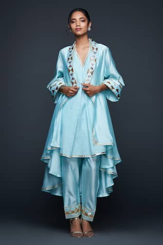 Gulabo by Abu Sandeep Jamdani Gota Embroidered Jacket 