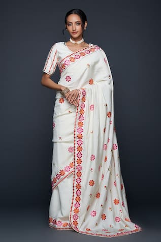 Gulabo by Abu Sandeep Thread & Mirror Vine Embroidered Blouse 