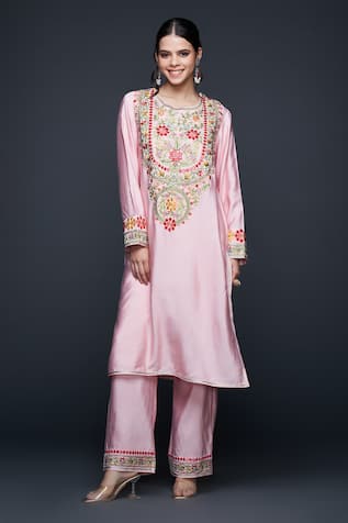 Gulabo by Abu Sandeep Gulbahar Thread & Mirror Embroidered Straight Kurta 