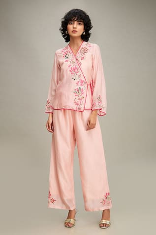 Soup by Sougat Paul Mehr Hand Embroidered Top & Pant Set 