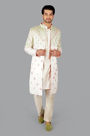 Gaurav Katta Sequins Embroidered Sherwani Set 