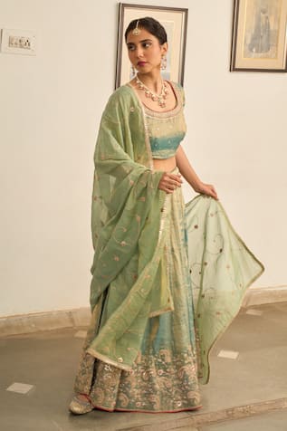 Apeksha Jain Label Nayab Zardozi Embroidered Lehenga Set 