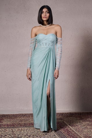 Parshya Hand Embellished Gown 