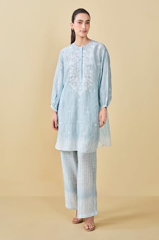 Grassroot By Anita Dongre From The Mountain Hand Embroidered Kurta & Pant Set 