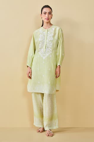 Grassroot By Anita Dongre From The Mountain Printed Kurta & Pant Set 