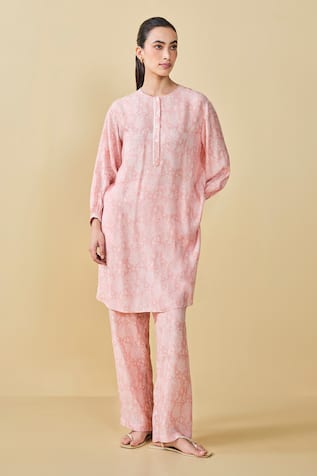 Grassroot By Anita Dongre Tree Breeze Hand Block Printed Kurta & Pant Set 