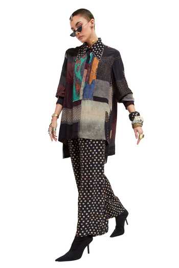 Aseem Kapoor Atri Embroidered Yoke Shirt 