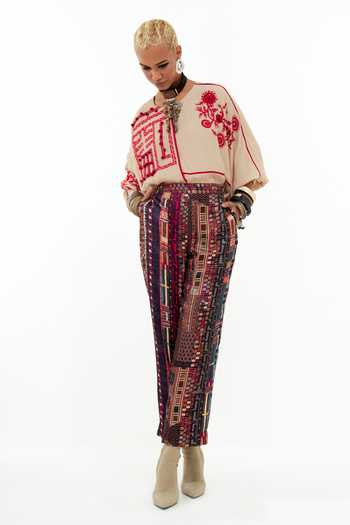 Aseem Kapoor Mandala Embroidered Long Top With Trouser 