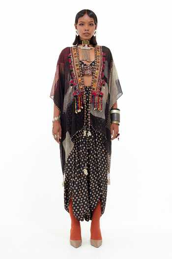 Aseem Kapoor Kama Bohemian Tribe Print & Embroidered Blouse 