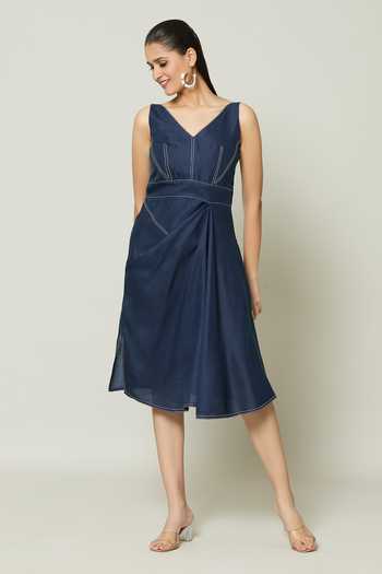 Naintara Bajaj Moulin Rouge Drape Short Dress 