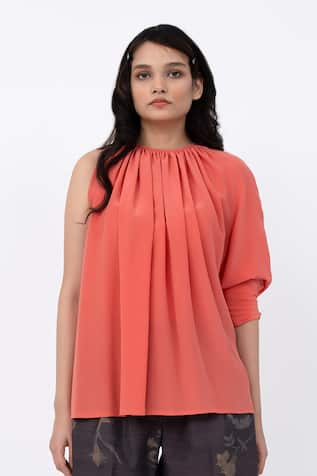 Leh Studios Silk Twist Pleated Top 