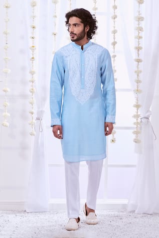 Taroob Paisley Dori Work Kurta Set 