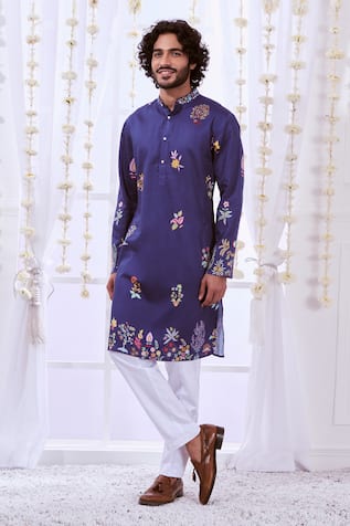 Taroob Nizam Kalamkari Print Kurta Set 