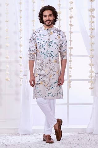 Taroob Botanic Print Kurta Set 