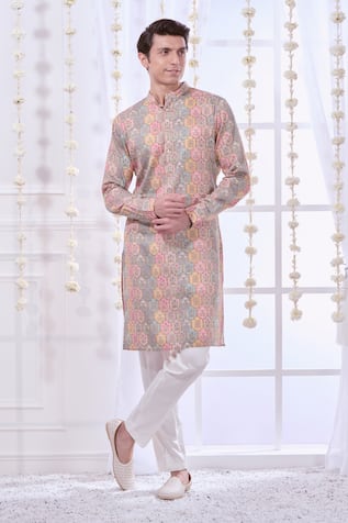 Taroob Kalamkari Jaal Print Kurta Set 