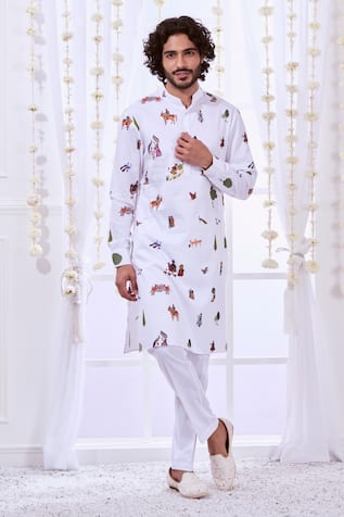 Taroob Raj-Darbar Print Kurta Set 