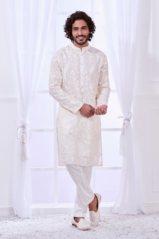 Taroob Safari Chikankari Kurta Set 