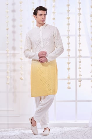 Taroob Ombre Chikankari Kurta Set 