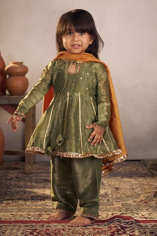 Vivedkids Gota & Sequin Embellished Anarkali Set 