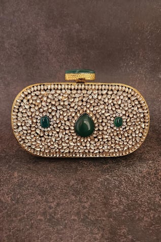 ADWITA BAGS & JEWELS Oval Shaped Bag 