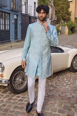 Seema Gujral Embroidered Sherwani & Kurta Set 