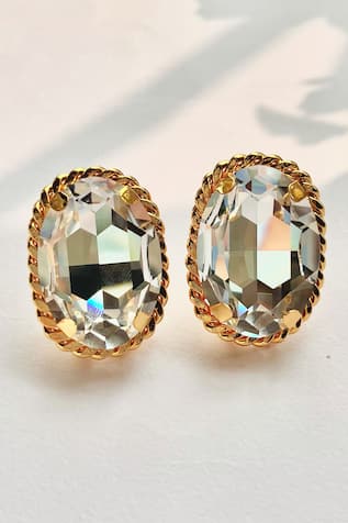 Prestones Swarovski Embellished Studs 