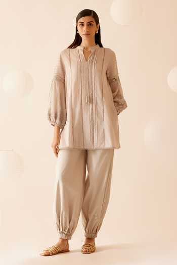Bunka Cecile Floret Embroidered Harem Pant 