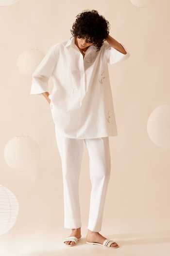 Bunka Neela Solid Straight Pant 