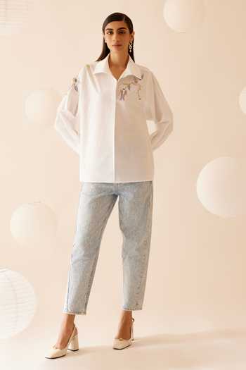 Bunka Floral Hand Embroidered Shirt 