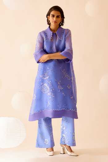 Bunka Tara Floral Embroidered Kurta With Pant 
