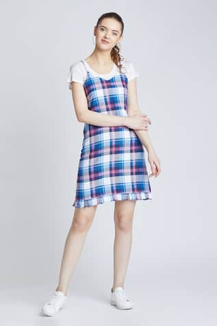 Bohobi Checkered Print Dress 