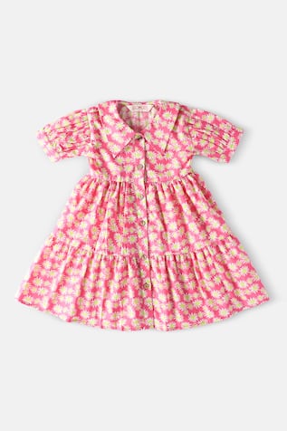 Floral Print Tiered Dress 