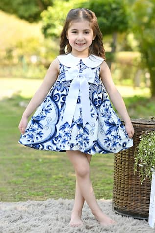 The Pony & Peony Co. Bohemian Fleur Print Bow Dress 