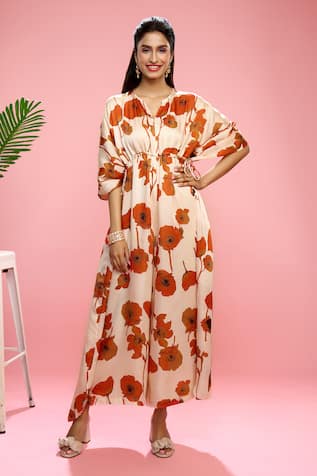 SIARRA Floral Print Kaftan Jumpsuit 