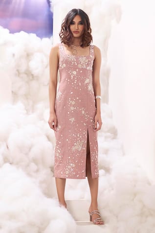 Sahil Kochhar Kamilla Backless Pencil Dress 