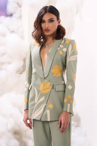 Sahil Kochhar Nikita Tulip Applique Jacket 