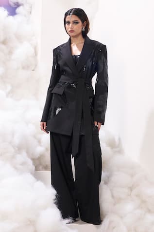 Sahil Kochhar Polina Sequin Embellished Jacket 