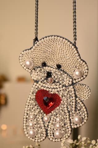 Detach accessories Coco The Poodle Embellished Bag 