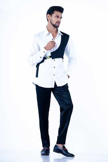 Yajy By Aditya Jain Double Panel Buckle Detailed Shirt 