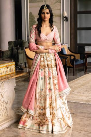 Falguni Shane Peacock Electra Printed Lehenga Set 