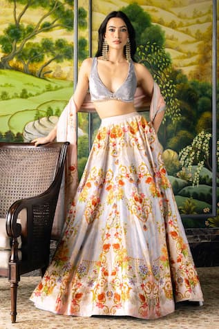 Falguni Shane Peacock Thalia Printed Lehenga Set 