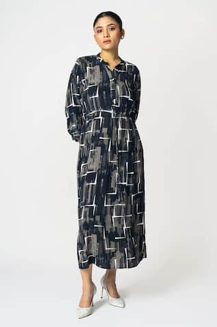 KLAD Rhombus Print Dress 