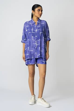 KLAD Abstract Brick Print Shirt 