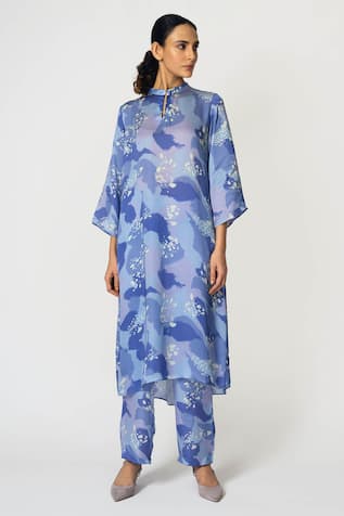 KLAD Abstract Splash Print Tunic With Pant 