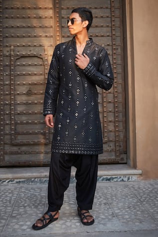 Bohame Quinn Chikankari Embroidered Kurta With Salwar 